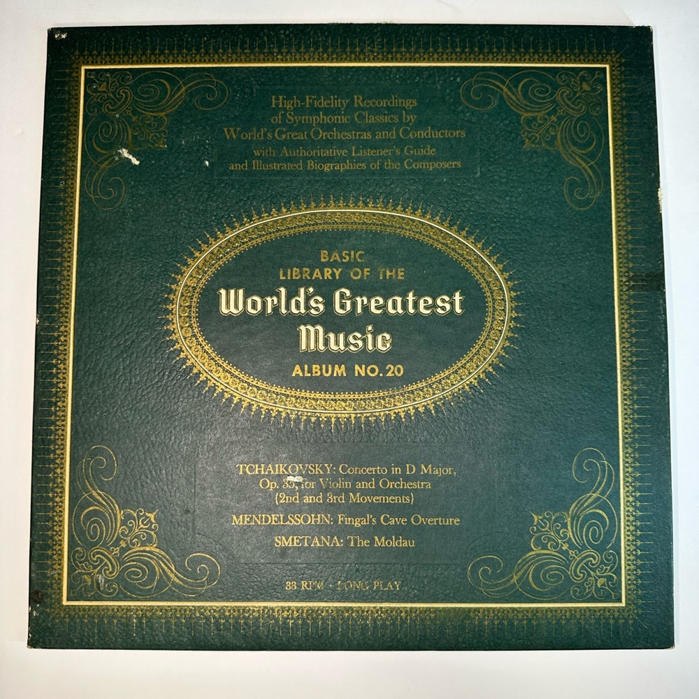 Vintage‎ Classical Vinyl LP Worlds Greatest Music Album (No 20) 1958 Tchaikovsky
